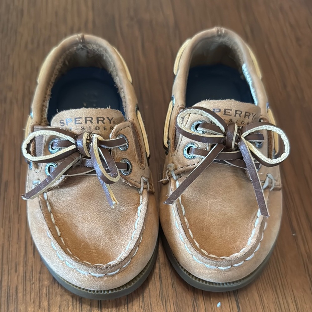 Sperry Kids Tan Boat Shoes